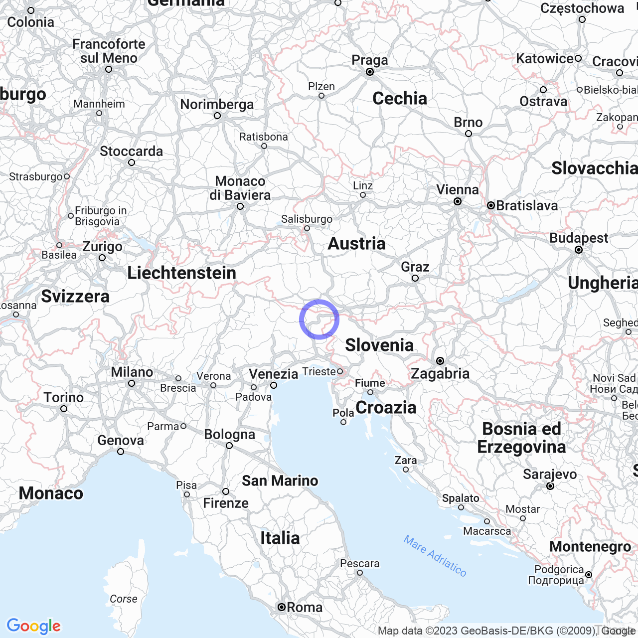 Dogna: the small town in the Friulian mountains.