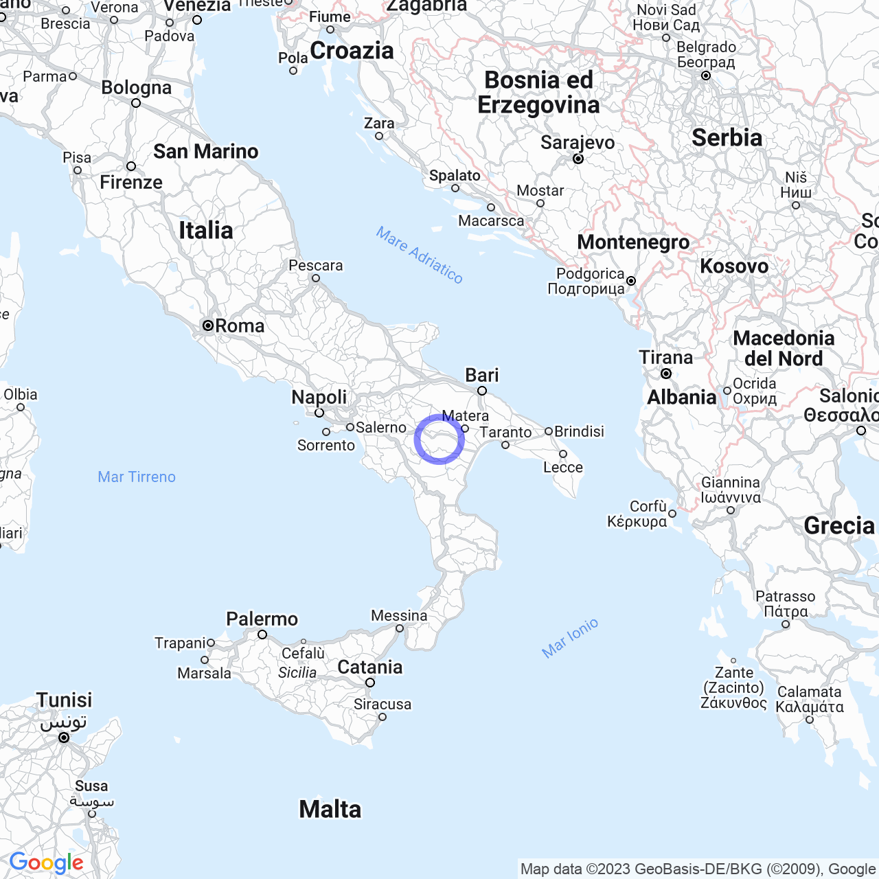 Oliveto Lucano: una piccola gemma nel parco naturale di Gallipoli Cognato. map