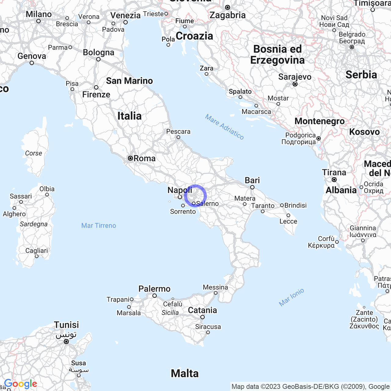 Mappa di Bosco San Raffaele I in Aiello del Sabato