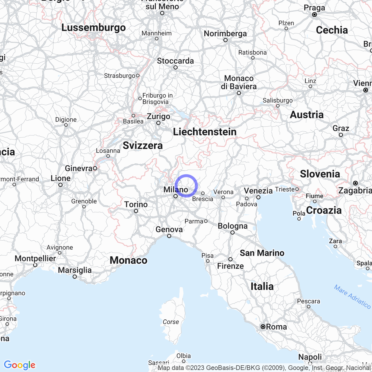 Mappa di Sottolonga in Almenno San Bartolomeo