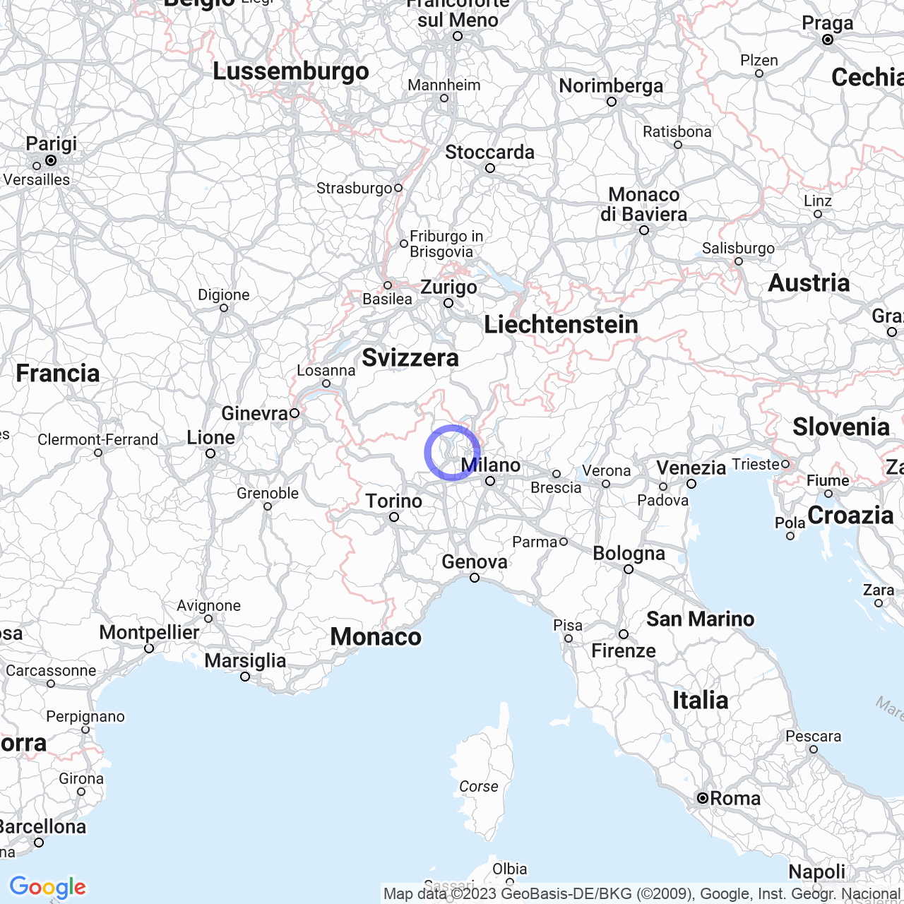 Mappa di Paludi in Angera