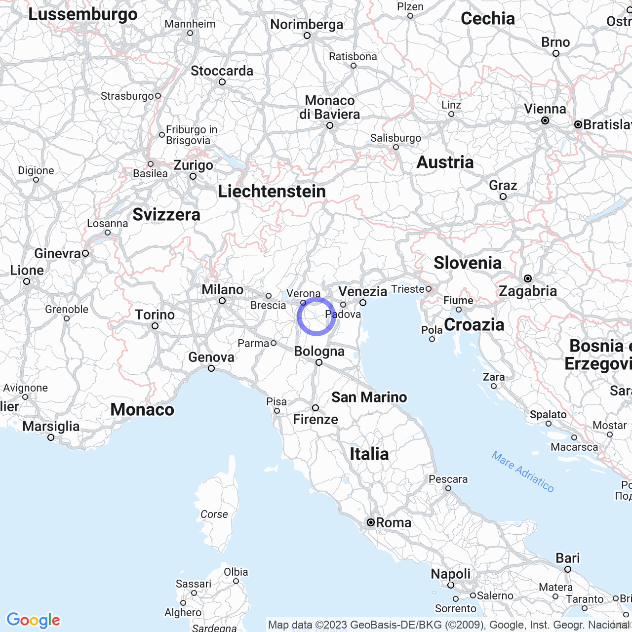 Mappa di Possessione in Angiari