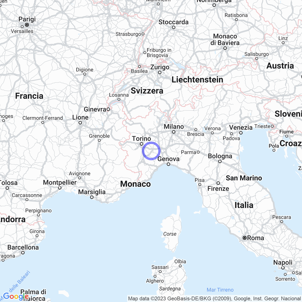 Mappa di Genovesi in Antignano