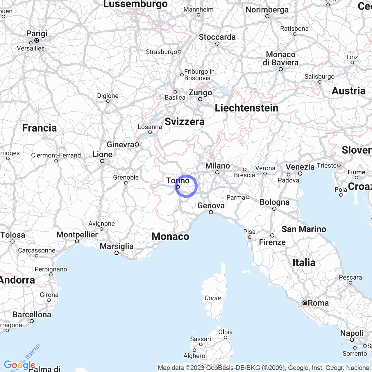 Mappa di Canova in Aramengo