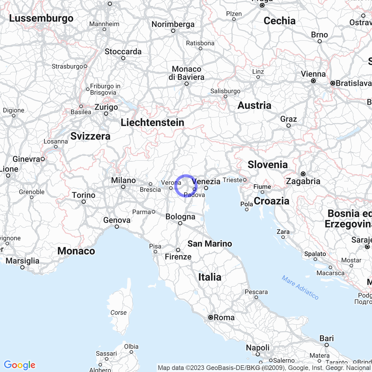 Mappa di Villa Fimon in Arcugnano