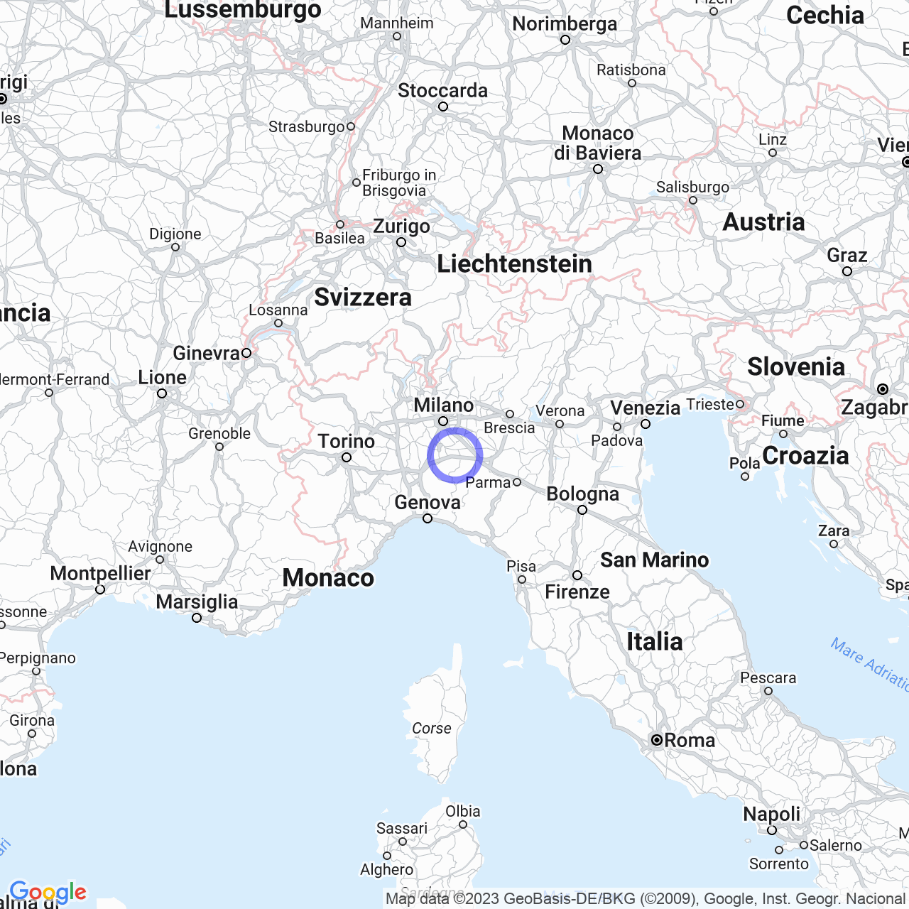 Mappa di LocalitÓ Produttiva S.s. 10 in Arena Po