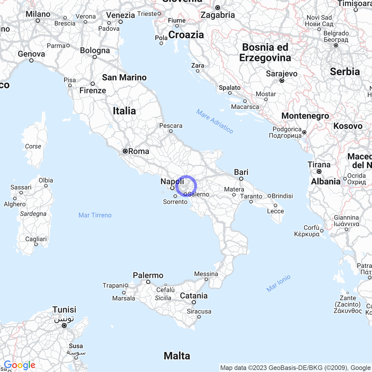 Mappa di Parco San Nicola in Avellino