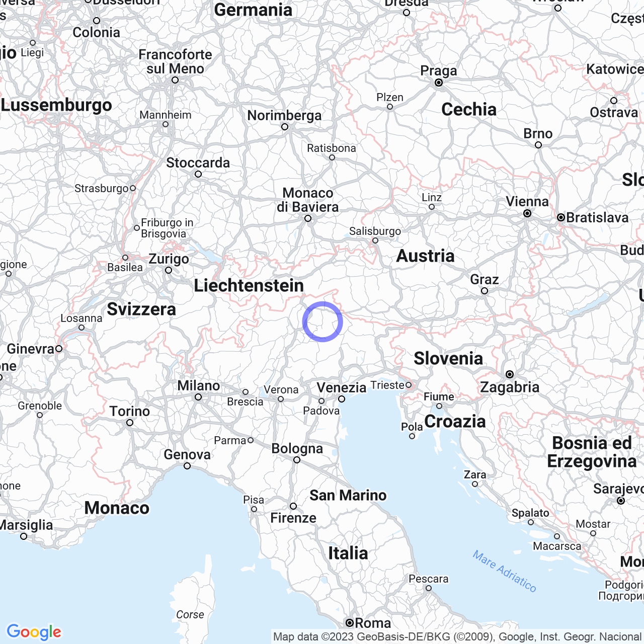 Mappa di Zona Industriale in Badia