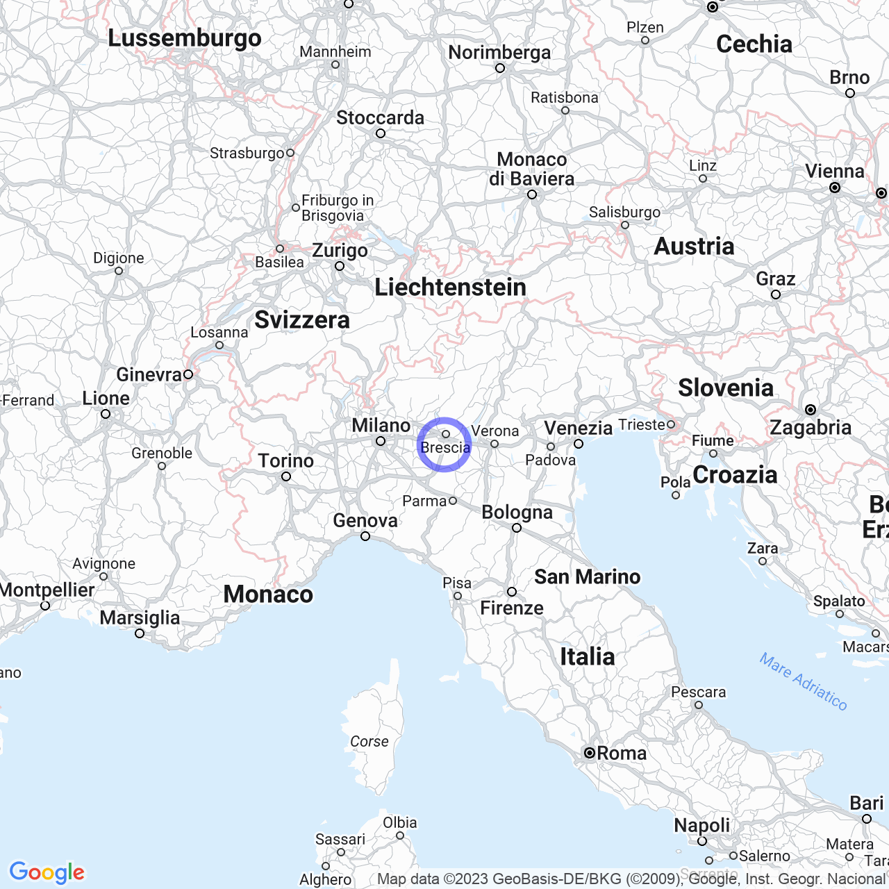 Mappa di Feniletto Migliorati in Bagnolo Mella