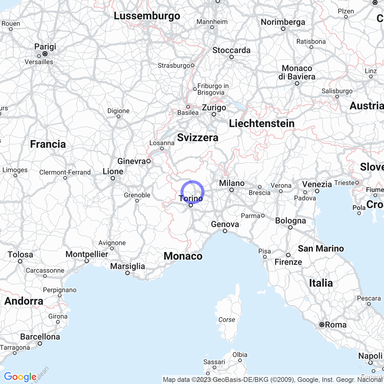 Mappa di Cascina Spina in Baldissero Canavese