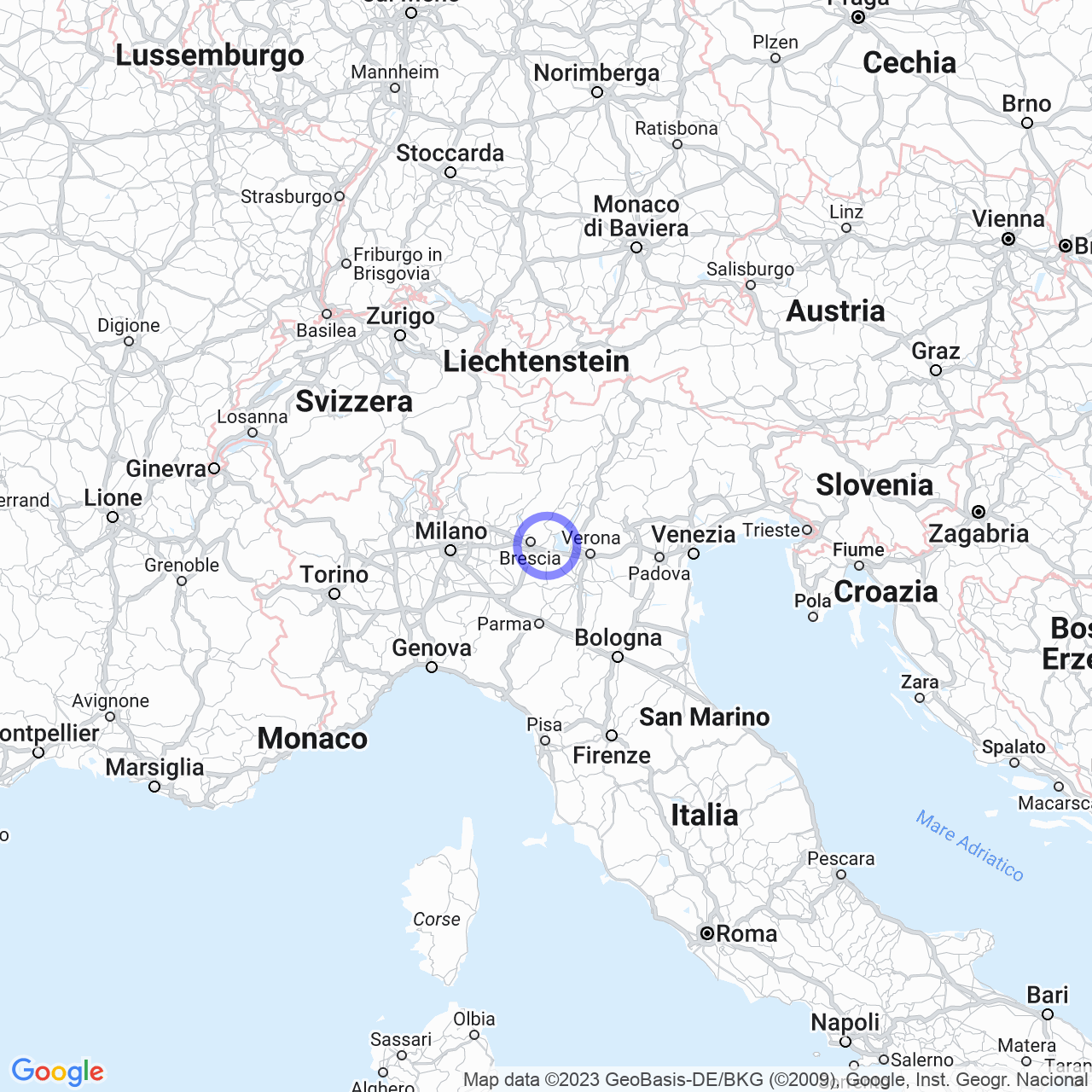 Mappa di Campagna del Miglio in Bedizzole