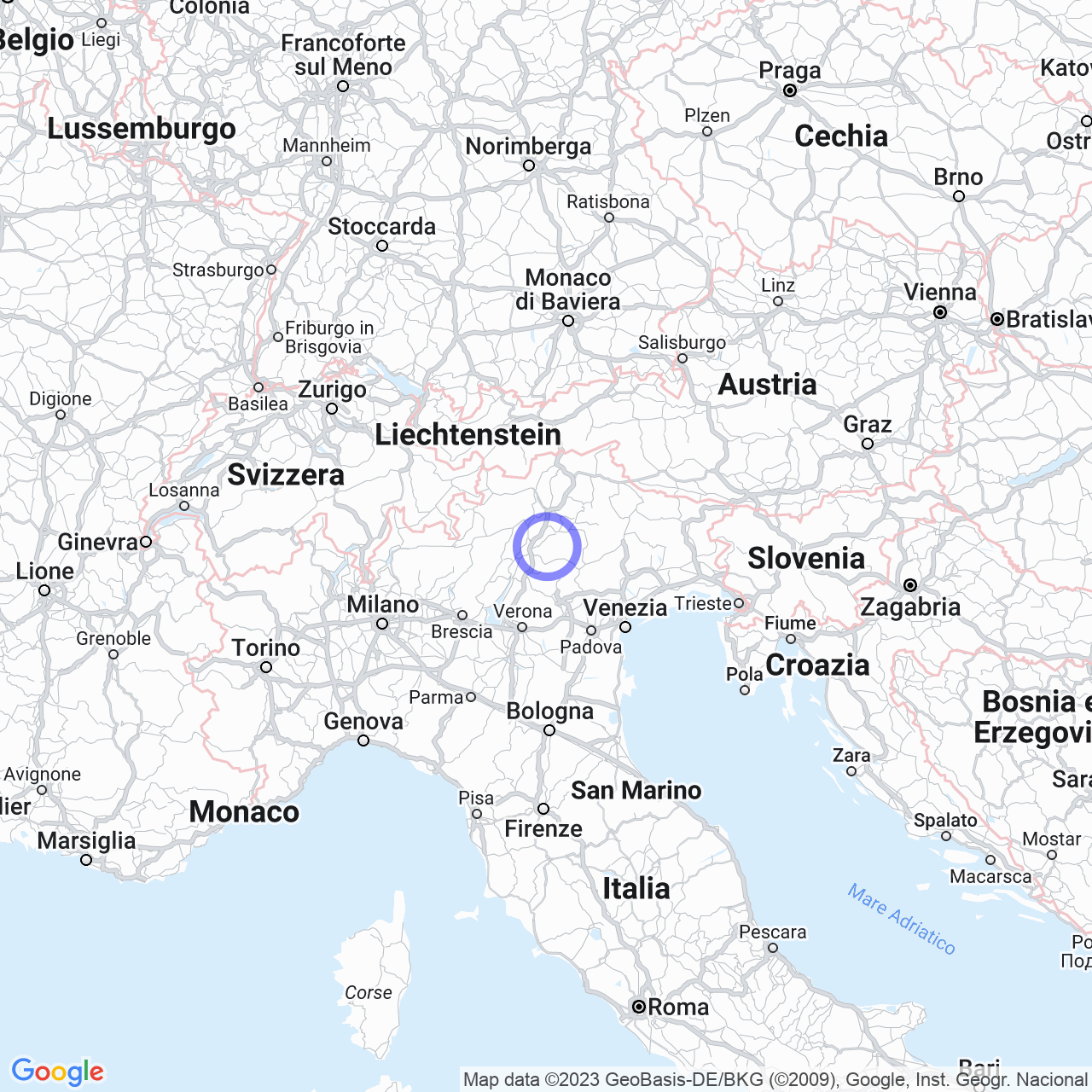 Mappa di Montepeloso in Bedollo