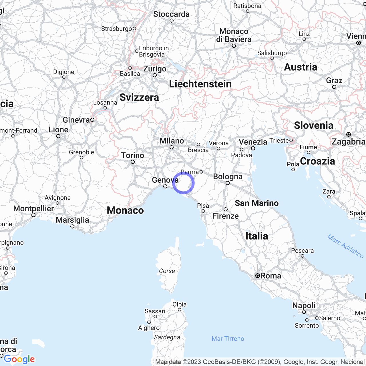 Mappa di Foppiano in Bedonia