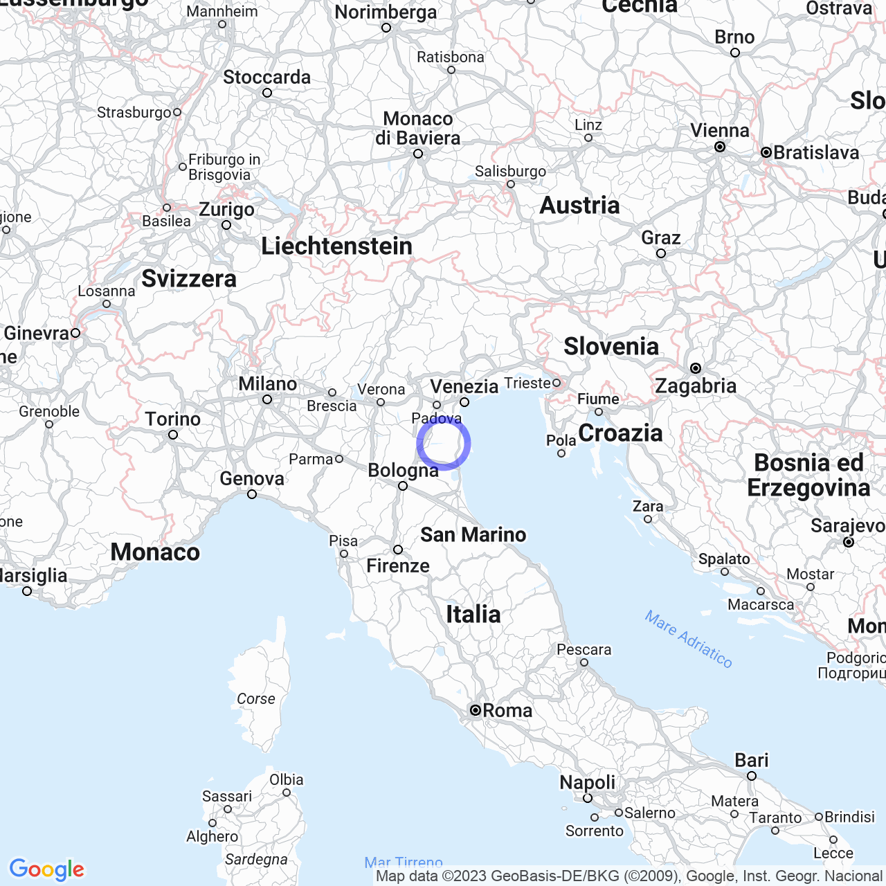 Mappa di Livello in Berra