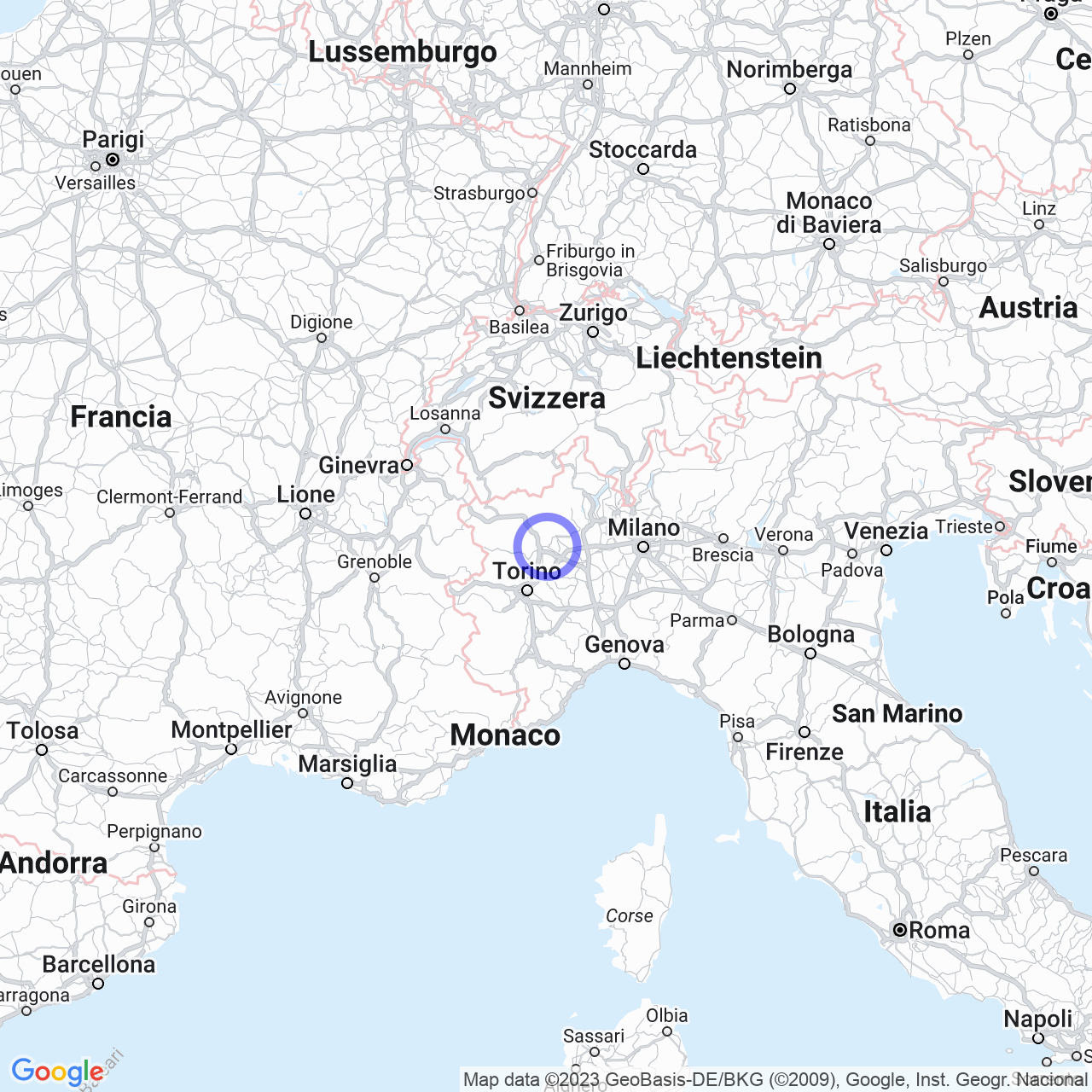 Mappa di San Pietro in Bollengo