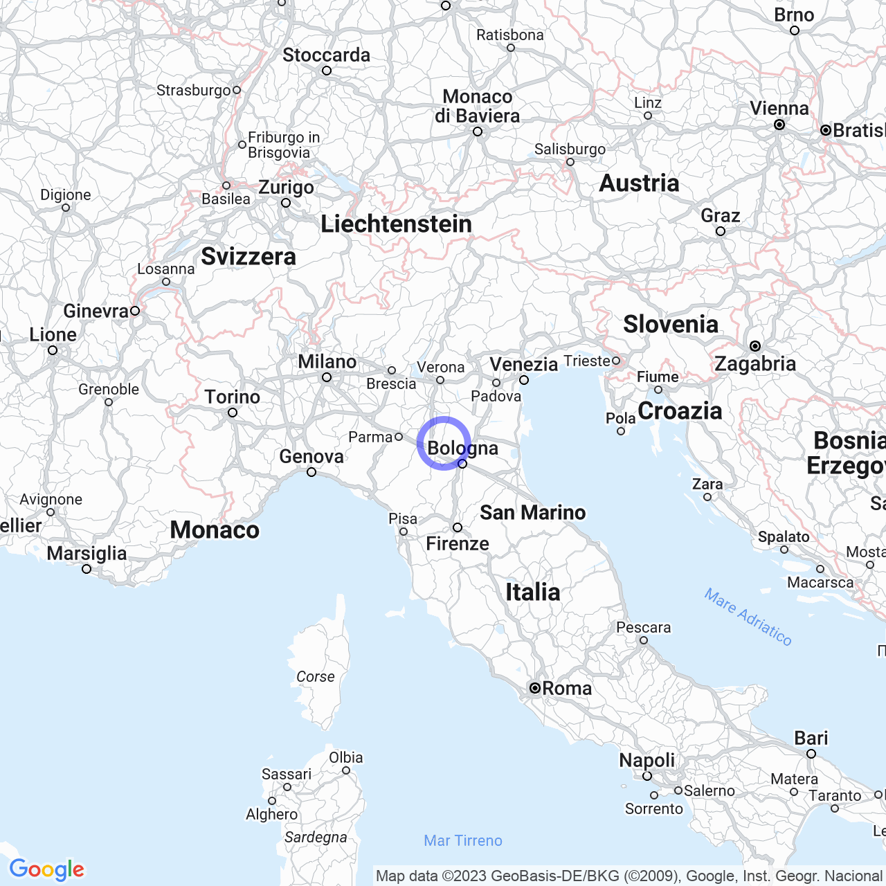 Mappa di Zona Industriale in Bomporto