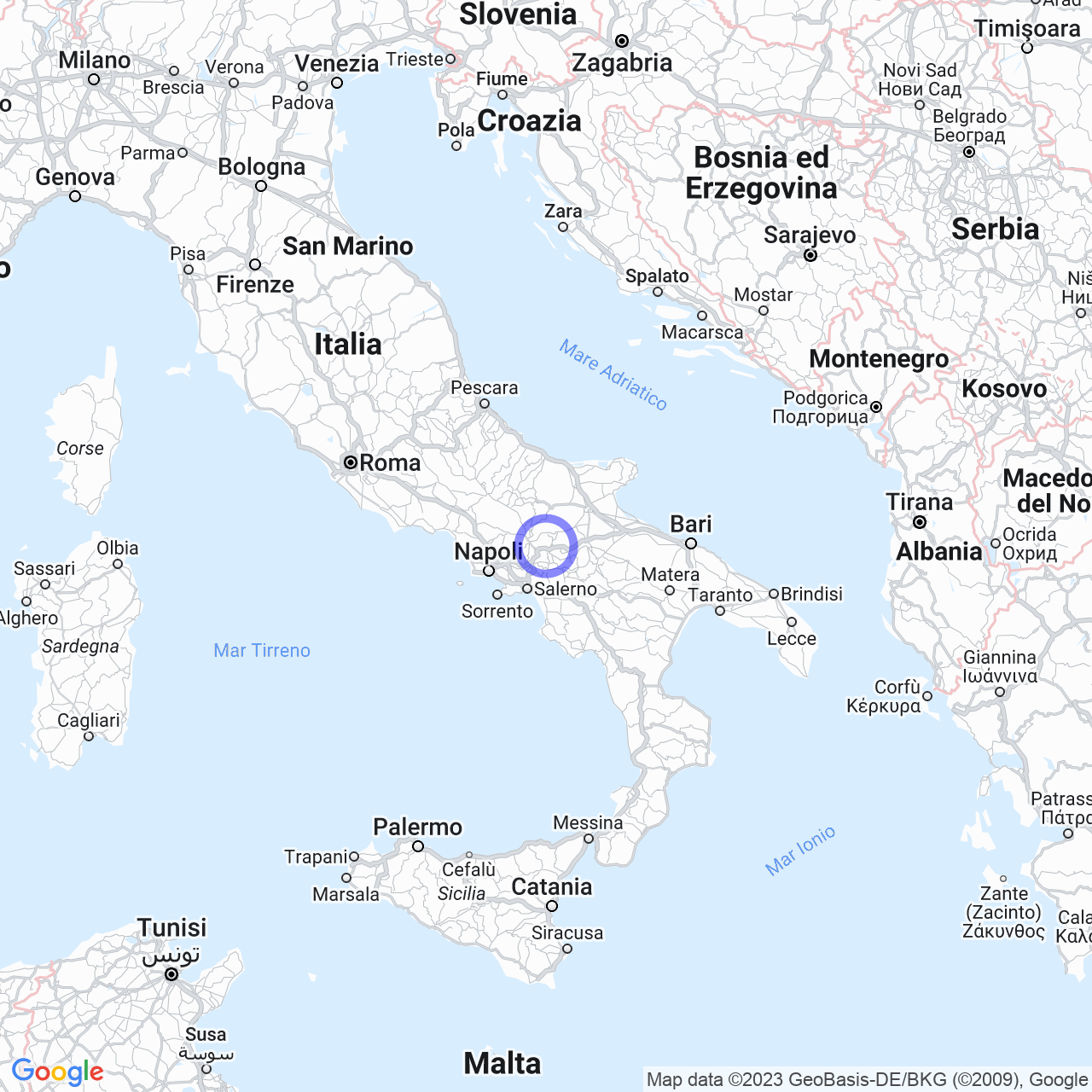 Mappa di Grieci in Bonito