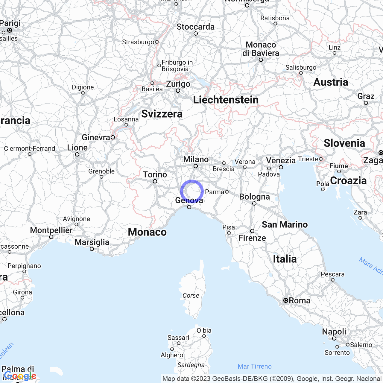 Mappa di San Giorgio in Brignano-Frascata