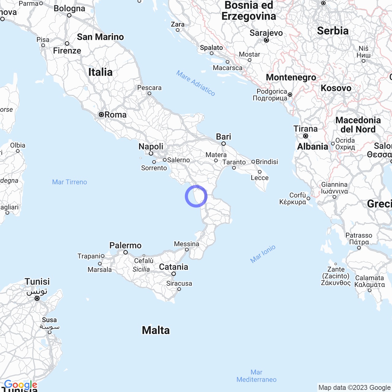 Mappa di Mezzane-massette in Buonvicino