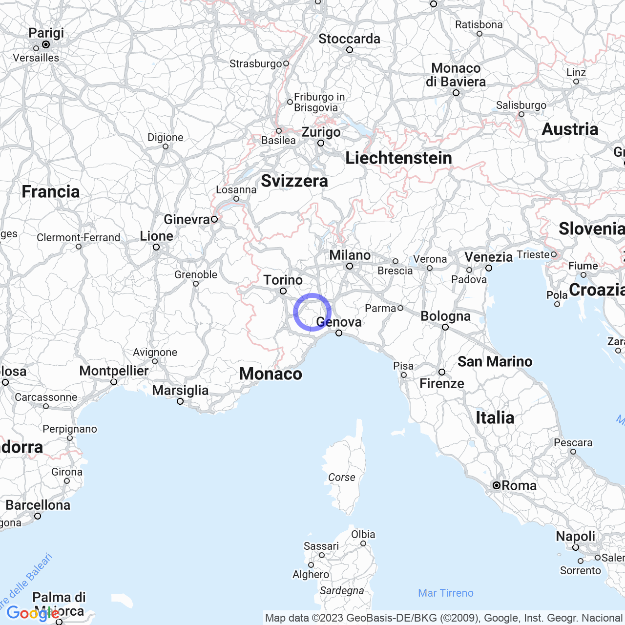 Mappa di San Vito in Calamandrana