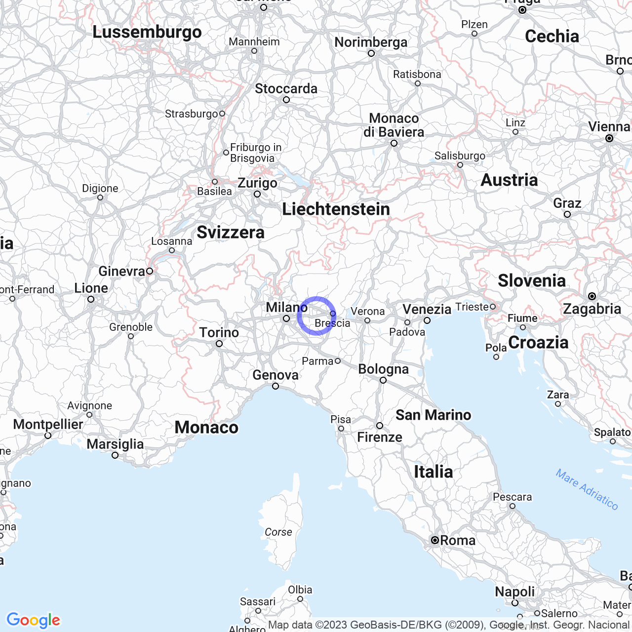 Mappa di Cascina Marianne Grandi in Calcio