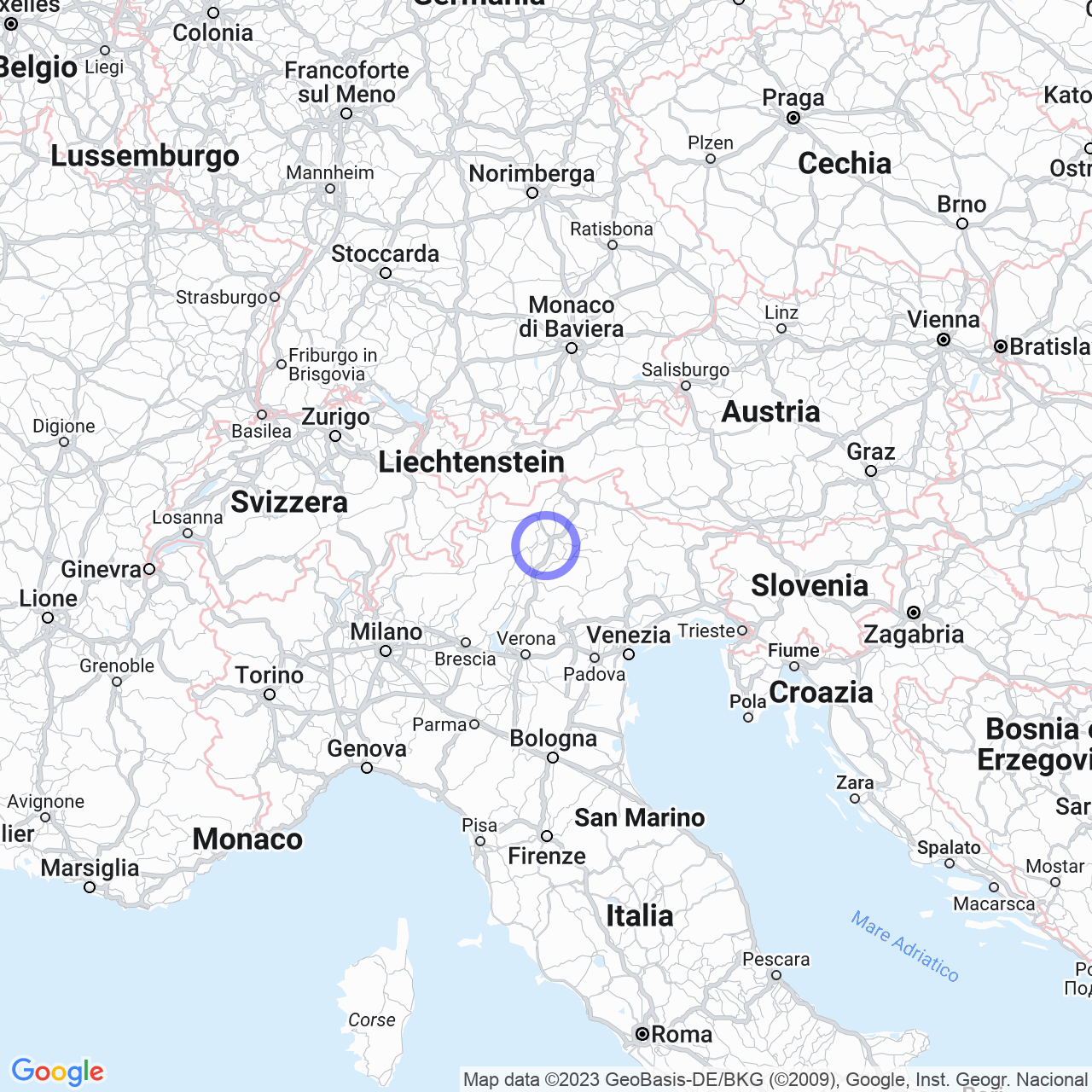 Mappa di Zona Industriale Artigianale in Caldaro sulla strada del vino