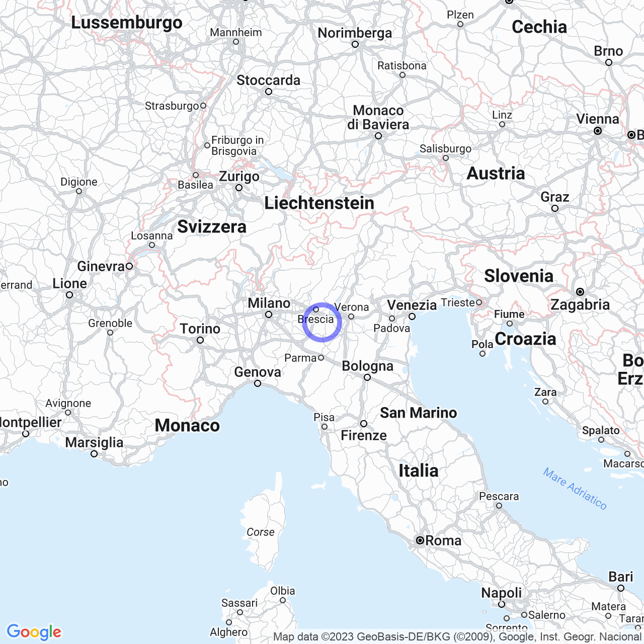 Mappa di LocalitÓ Rovata in Calvisano