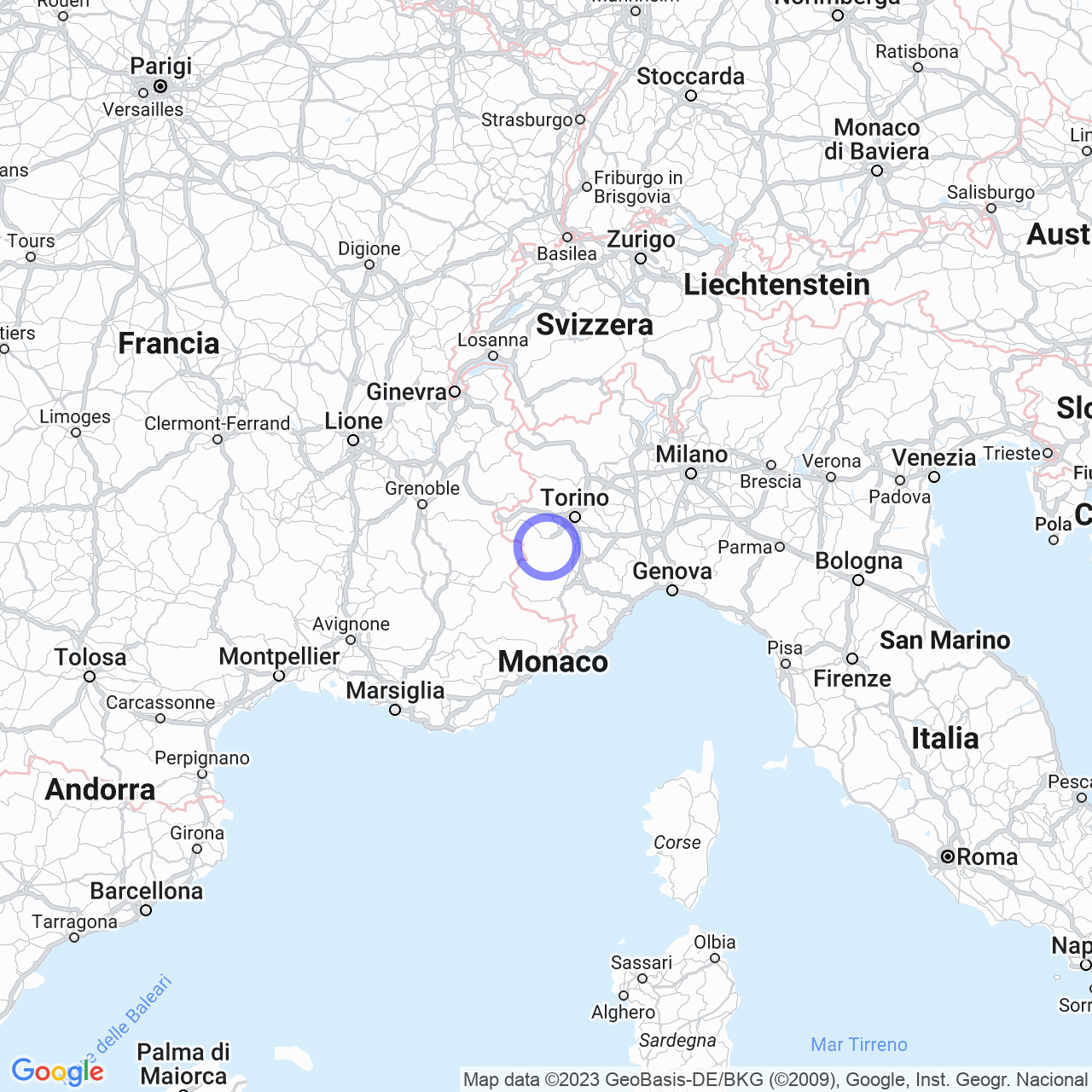 Mappa di Rolfo in Campiglione Fenile