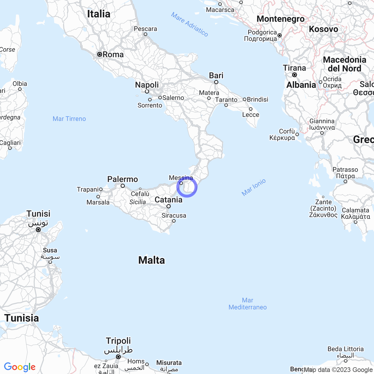 Mappa di Località San Pietro di Mannarella in Cardeto