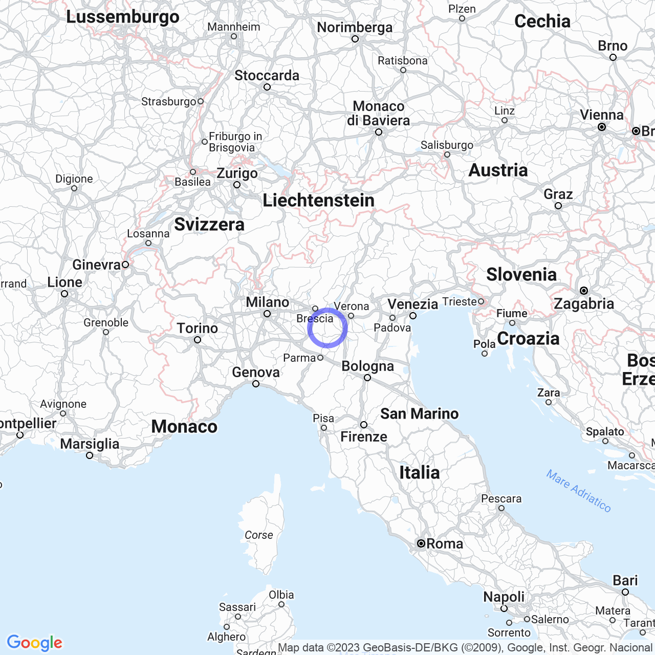 Mappa di Molinello Sopra in Casaloldo