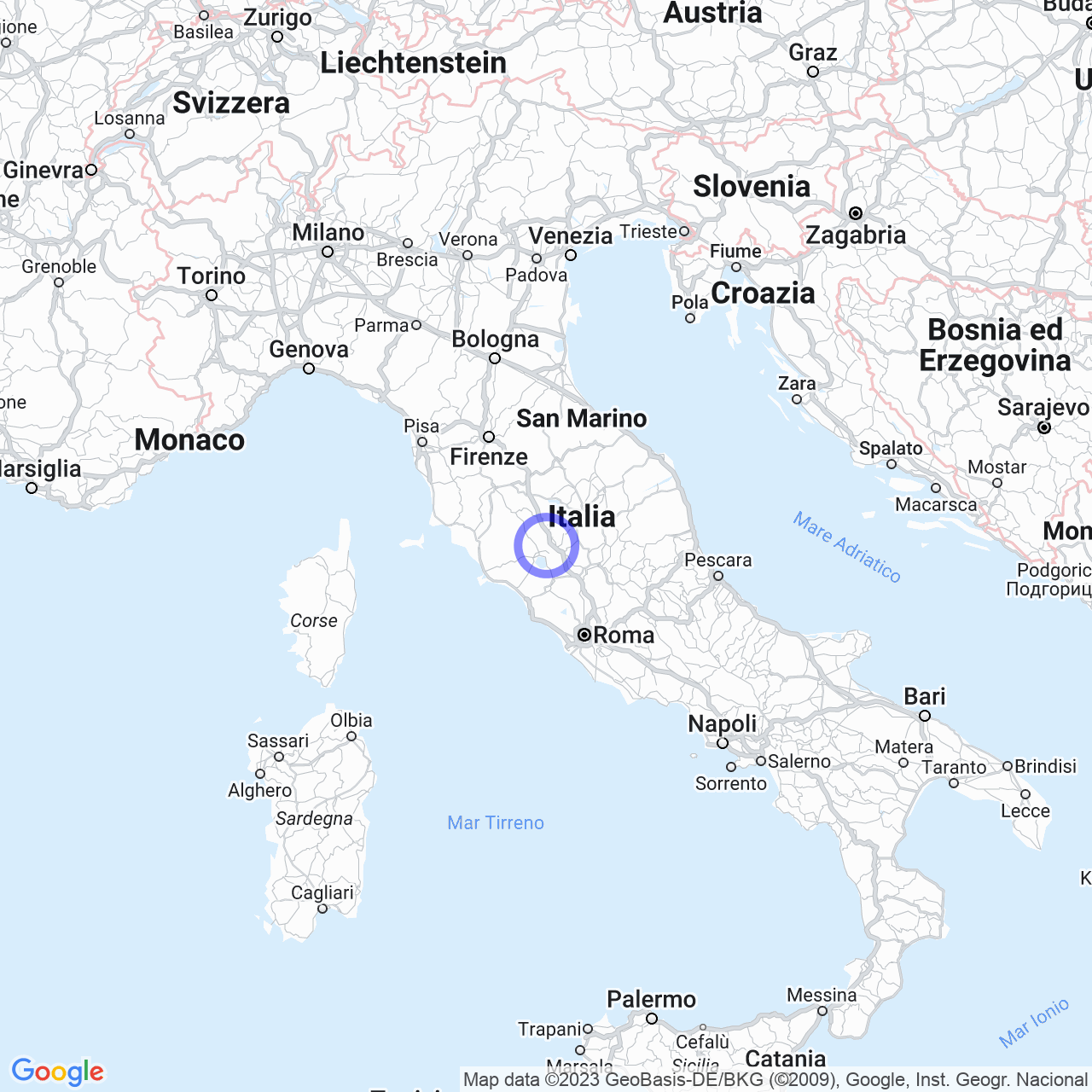 Mappa di Le Prese-zona Industriale in Castel Viscardo