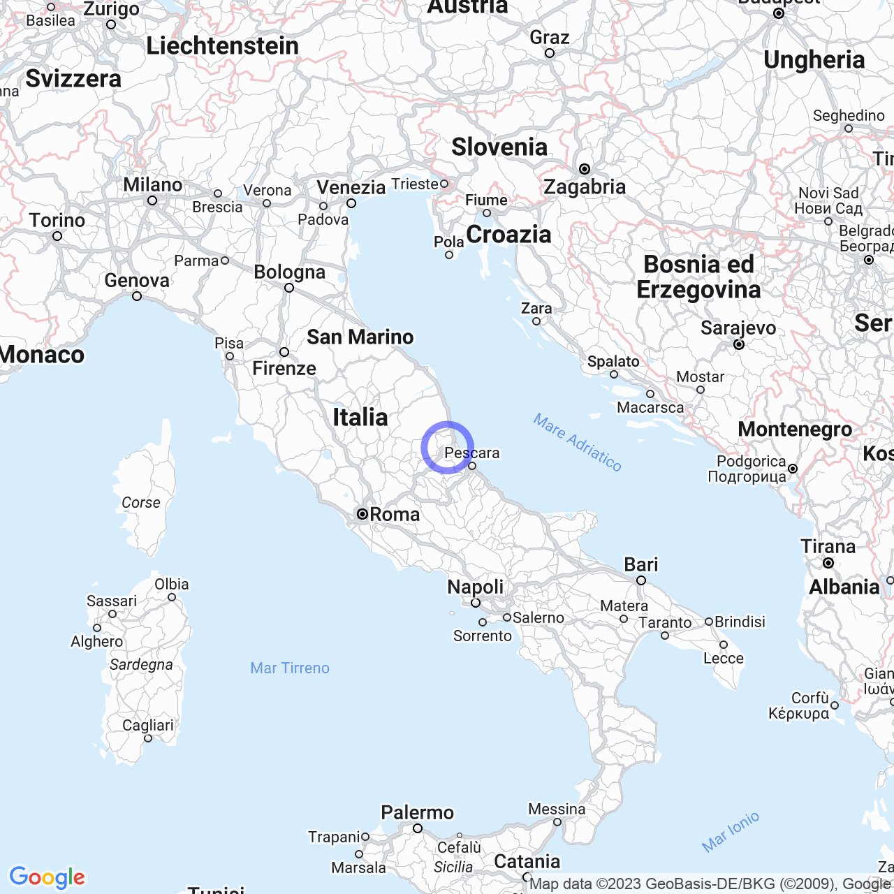 Mappa di Castelbasso in Castellalto