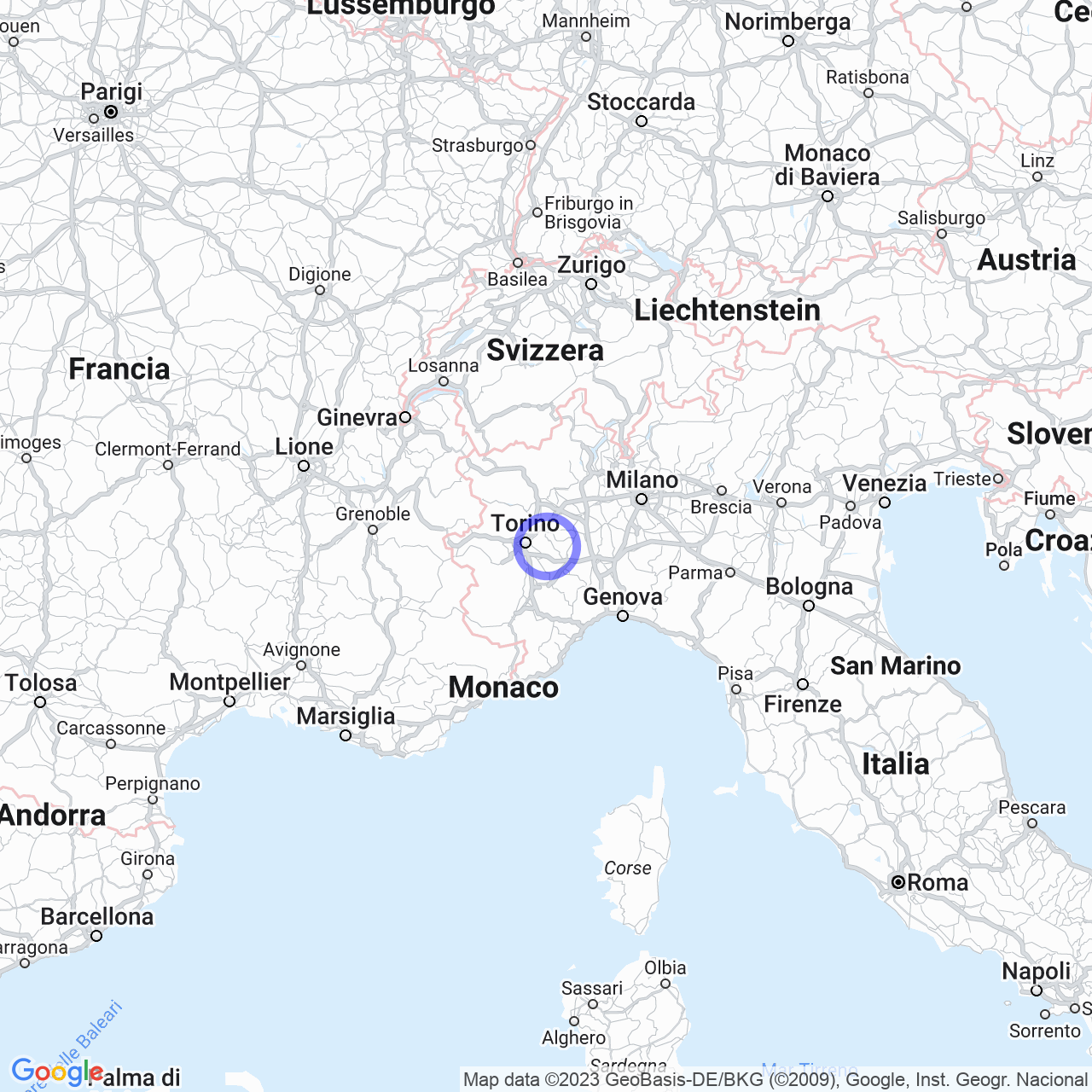 Mappa di Istituto Bernardi Semeria in Castelnuovo Don Bosco