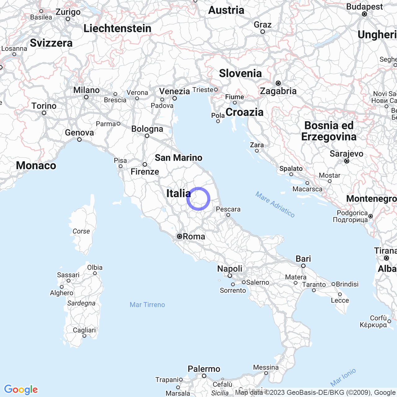 Mappa di Spina di Gualdo in Castelsantangelo sul Nera