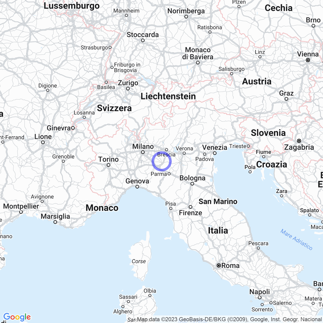 Mappa di Fornace in Castelverde