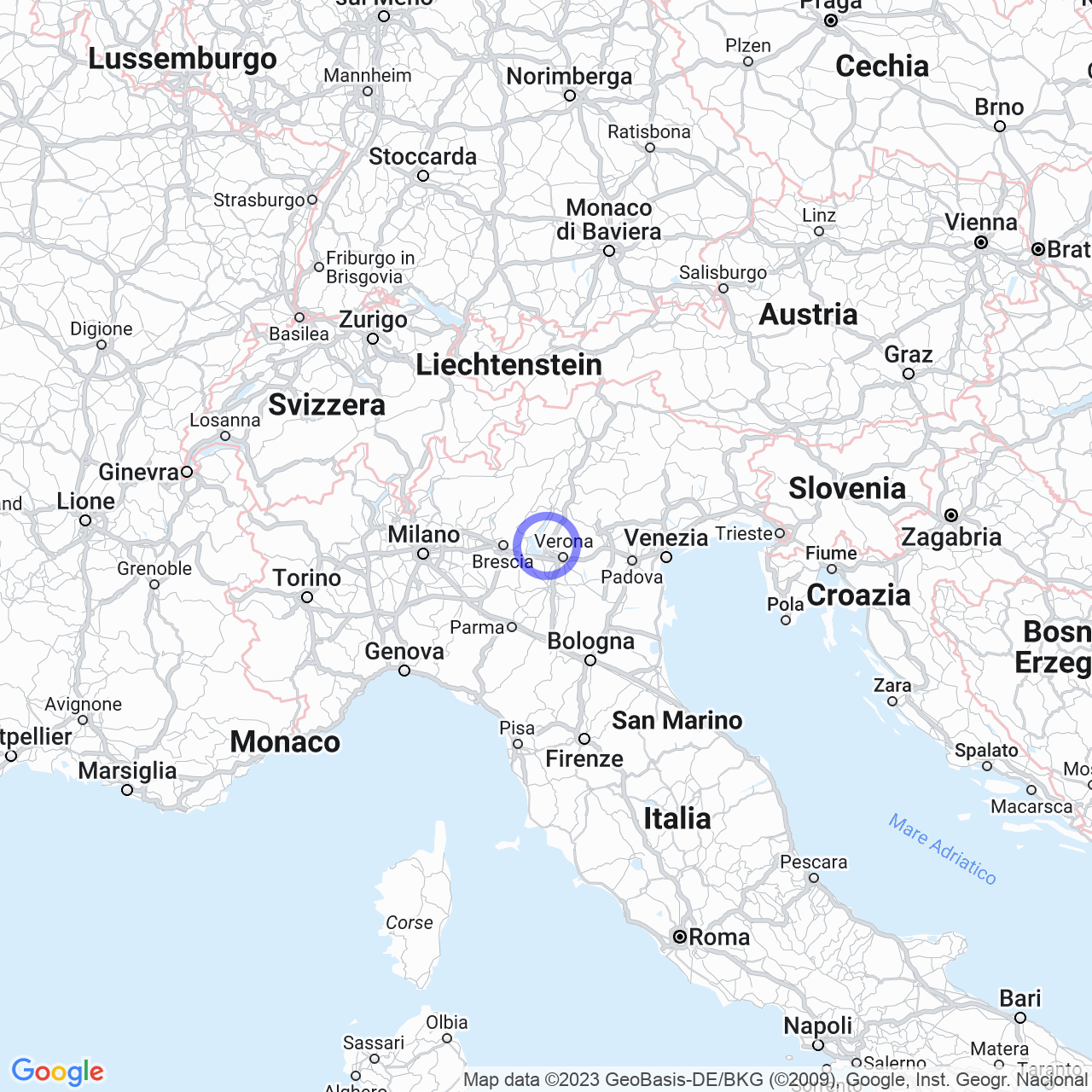 Mappa di Alpi in Cavaion Veronese