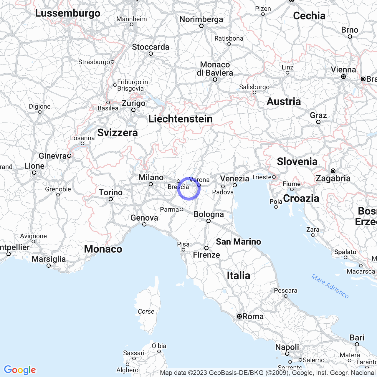 Mappa di Monte in Cavriana