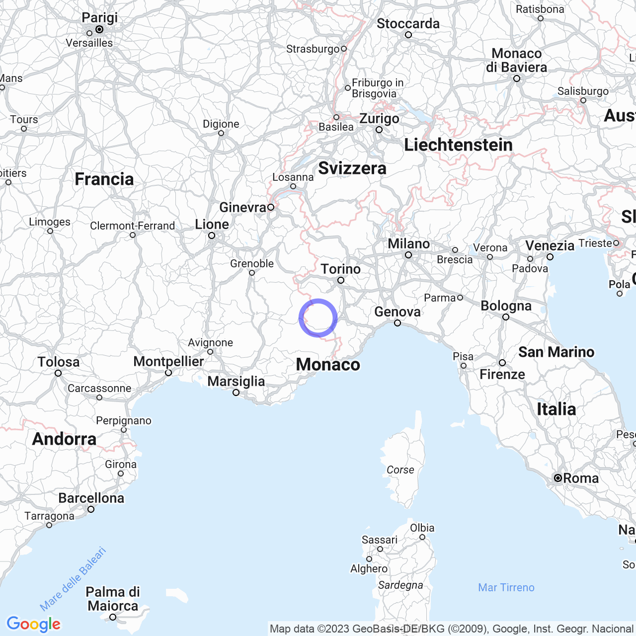 Mappa di Soglio Sottano in Celle di Macra