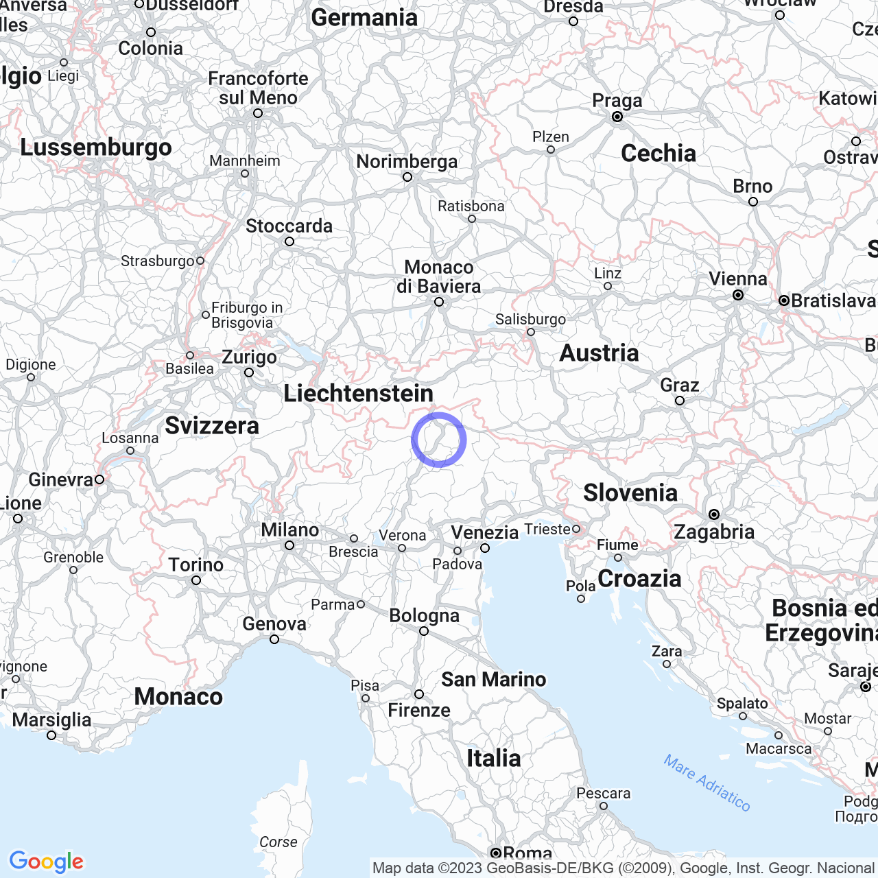 Mappa di Zona Industriale Mitterwiesen in Chiusa