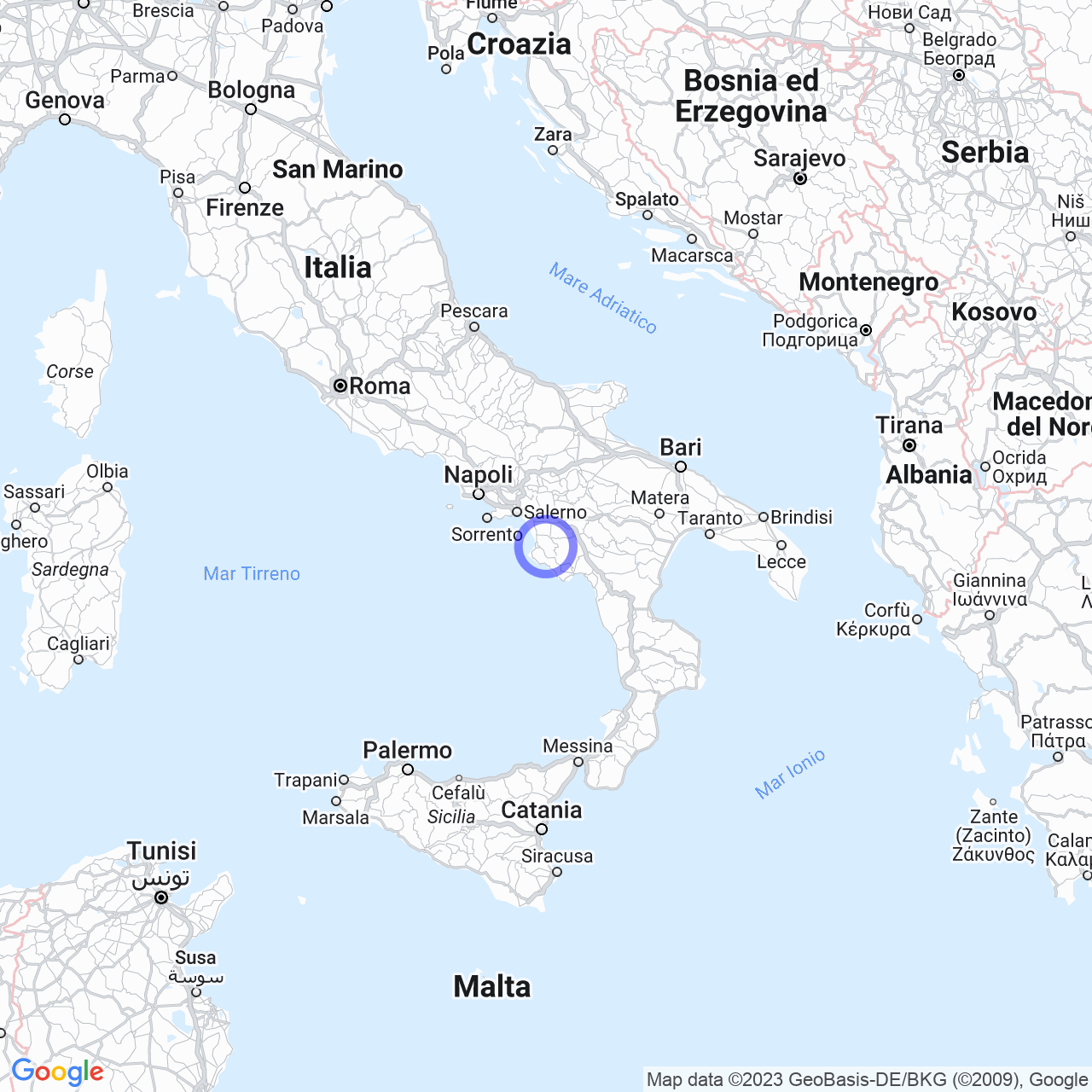 Cicerale, territorio agricolo nel basso Cilento