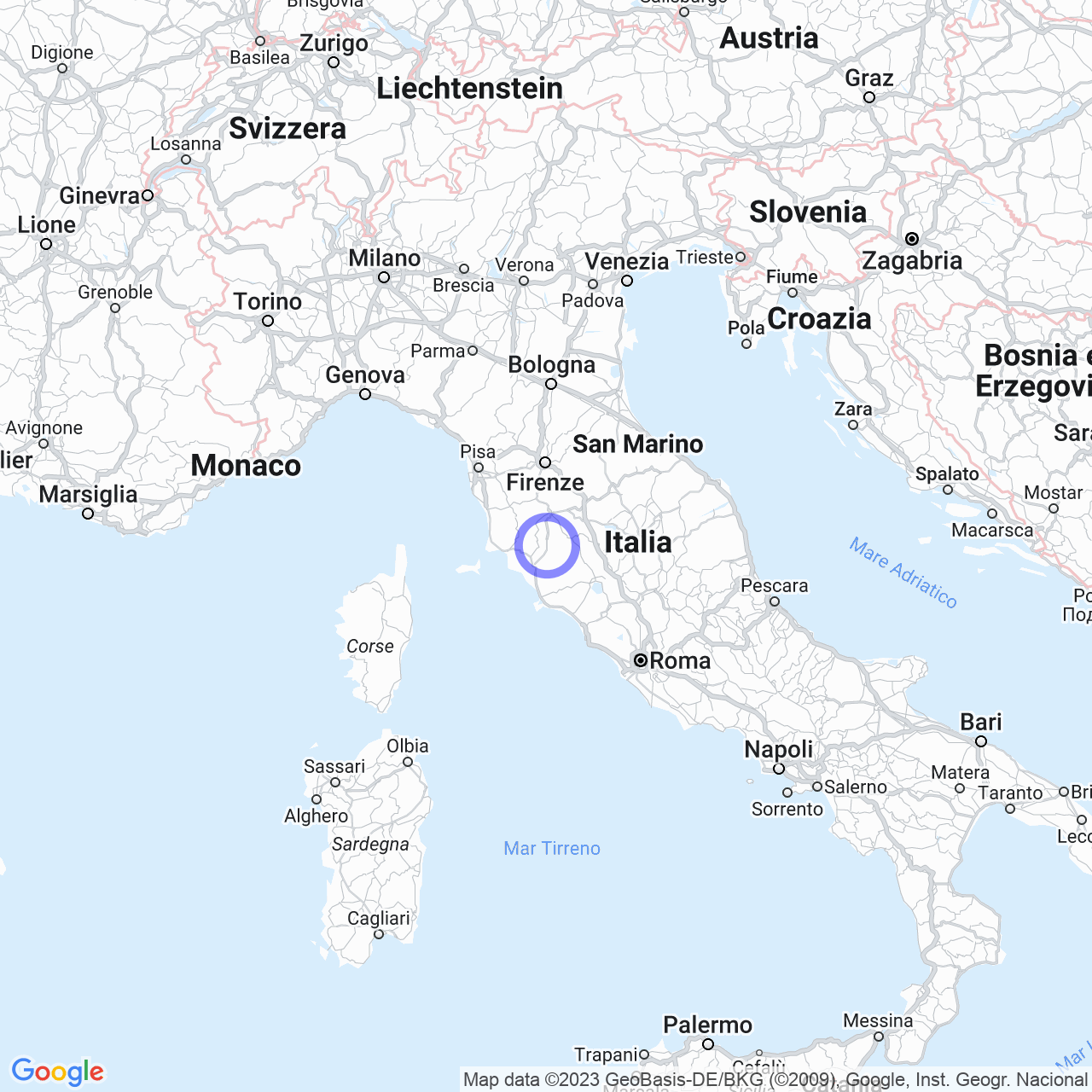 Mappa di Stazione di Civitella Paganico in Civitella Paganico