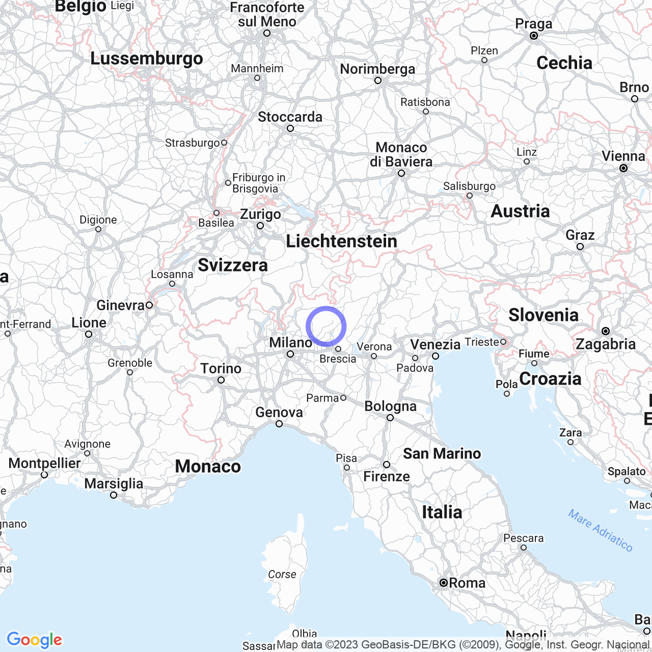 Mappa di Frere in Clusone