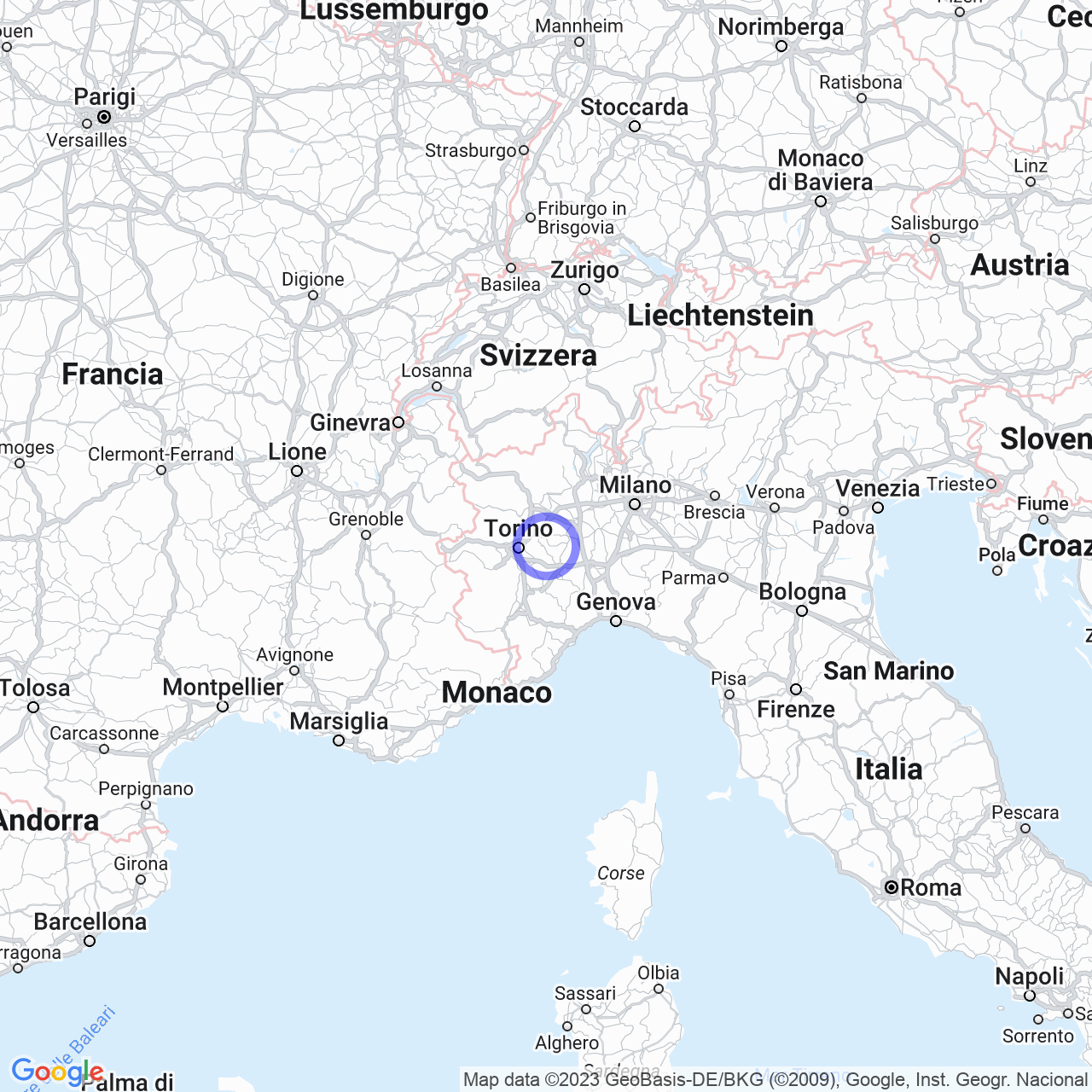 Mappa di Bonvino in Cocconato