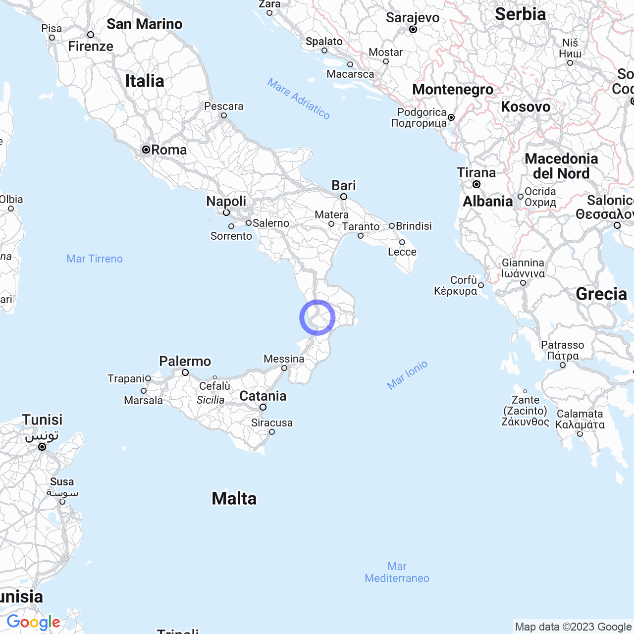 Mappa di San Mazzeo-stranges I in Conflenti