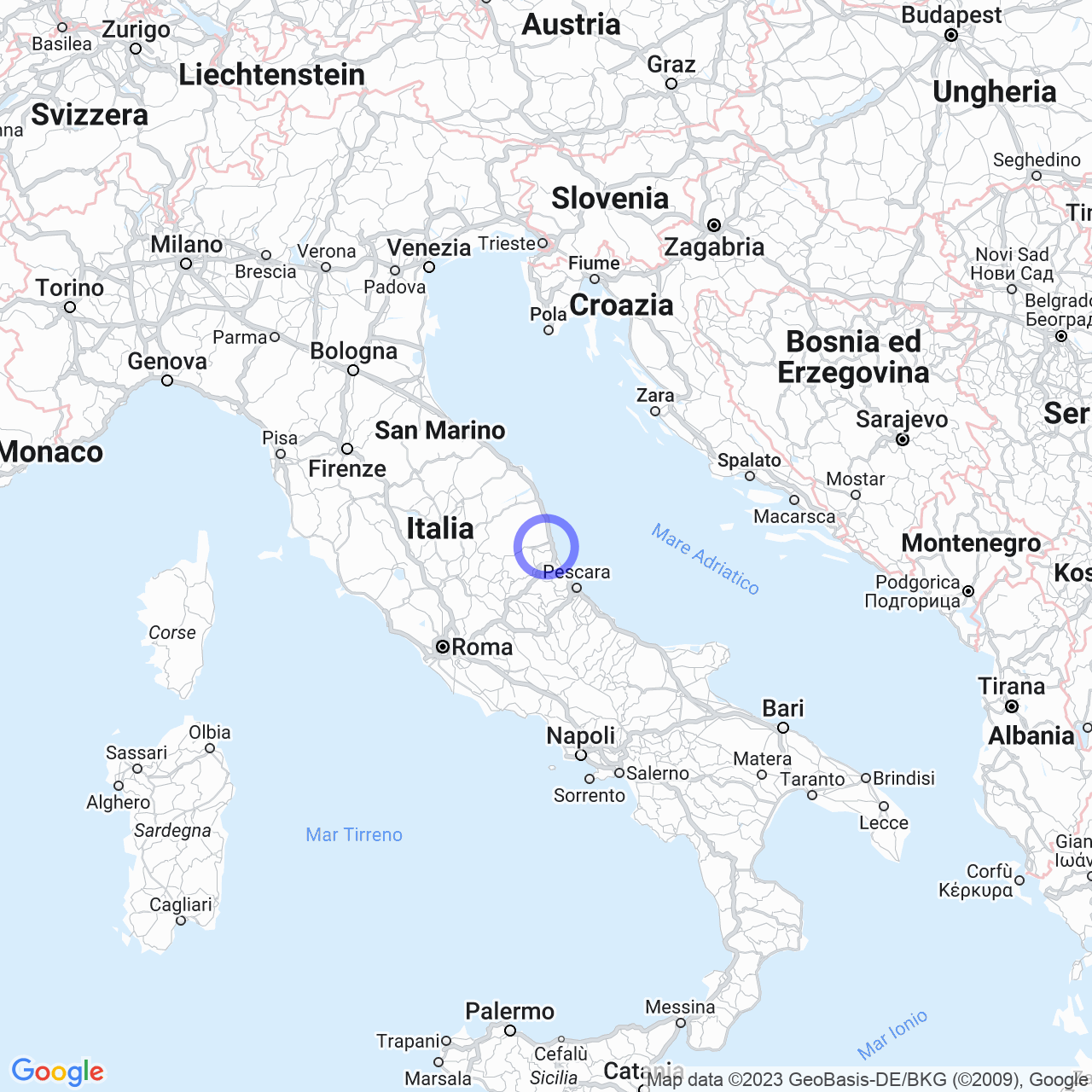 Mappa di San Venanzo I in Controguerra