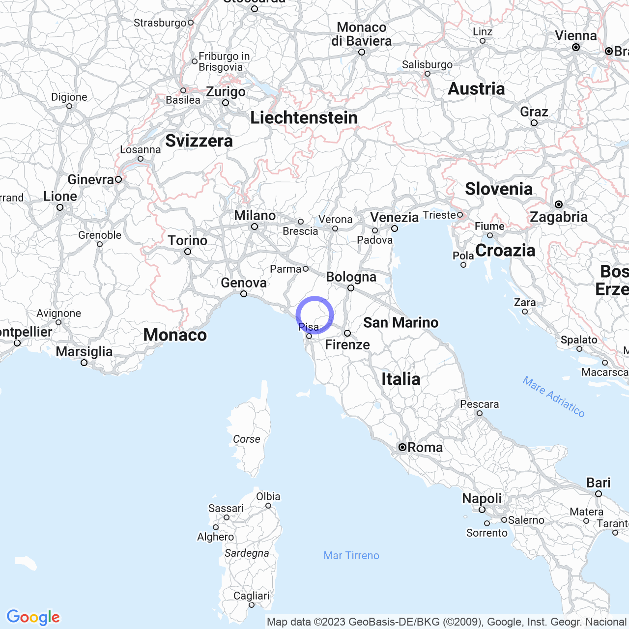 Mappa di Lucignana in Coreglia Antelminelli