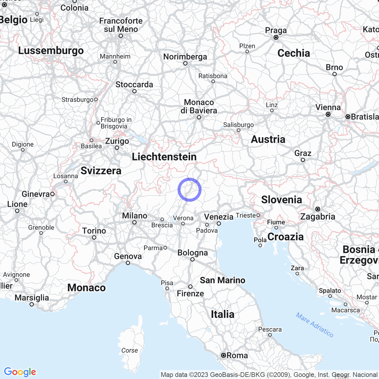 Mappa di Rain in Cortaccia sulla strada del vino