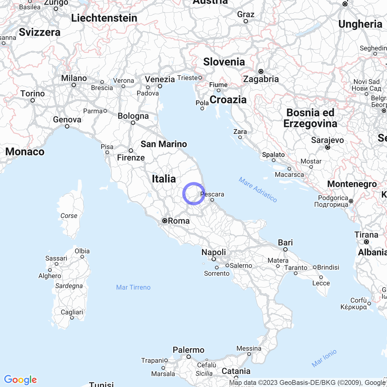 Mappa di Macchiatornella in Cortino