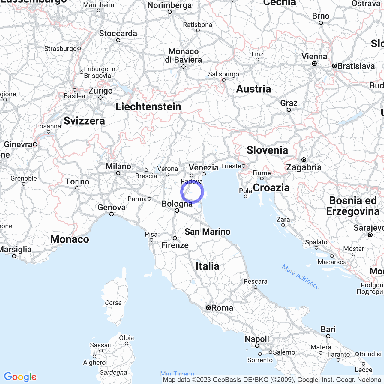 Mappa di La Banchina di Sopra in Crespino