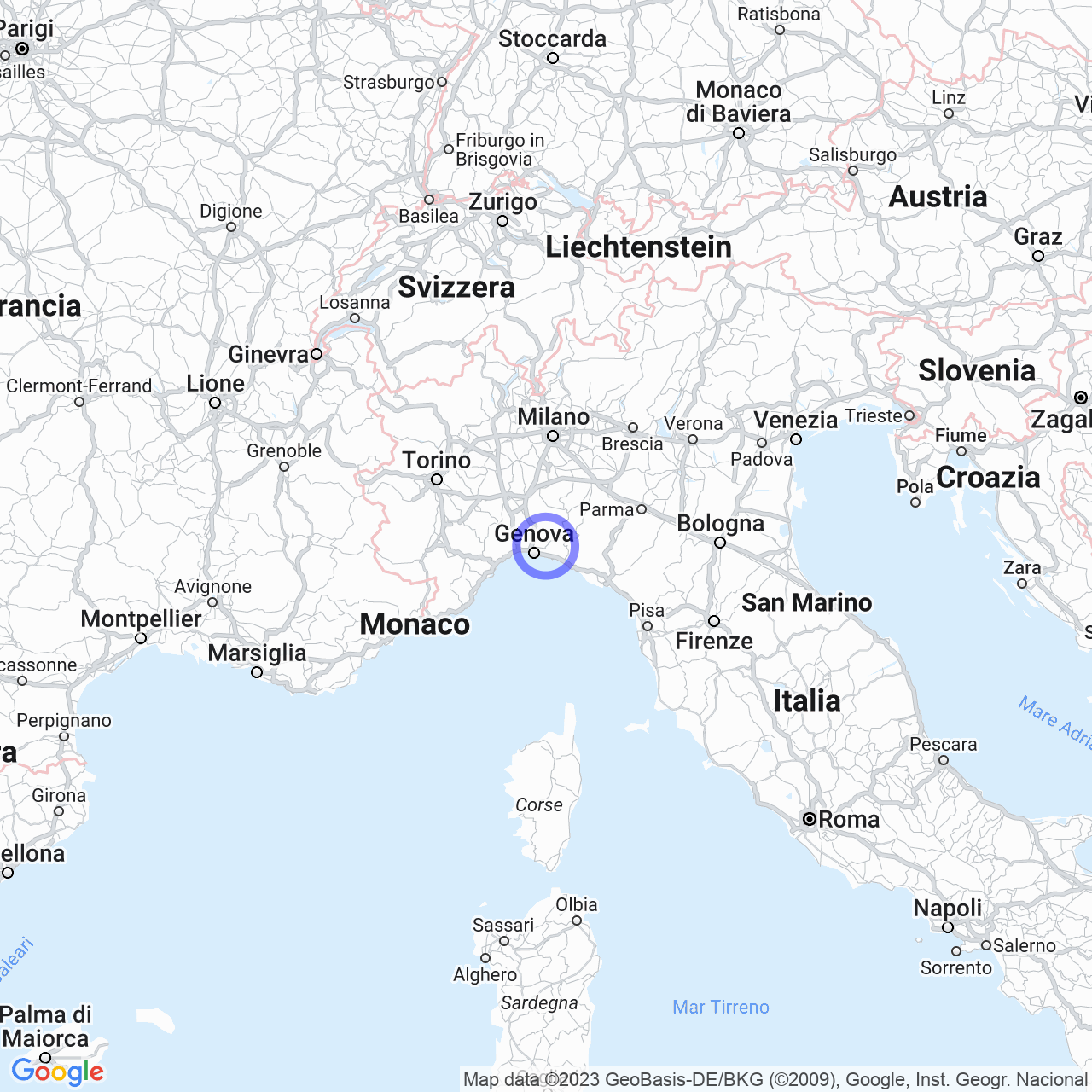 Mappa di Maggiolo in Davagna